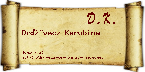 Drávecz Kerubina névjegykártya